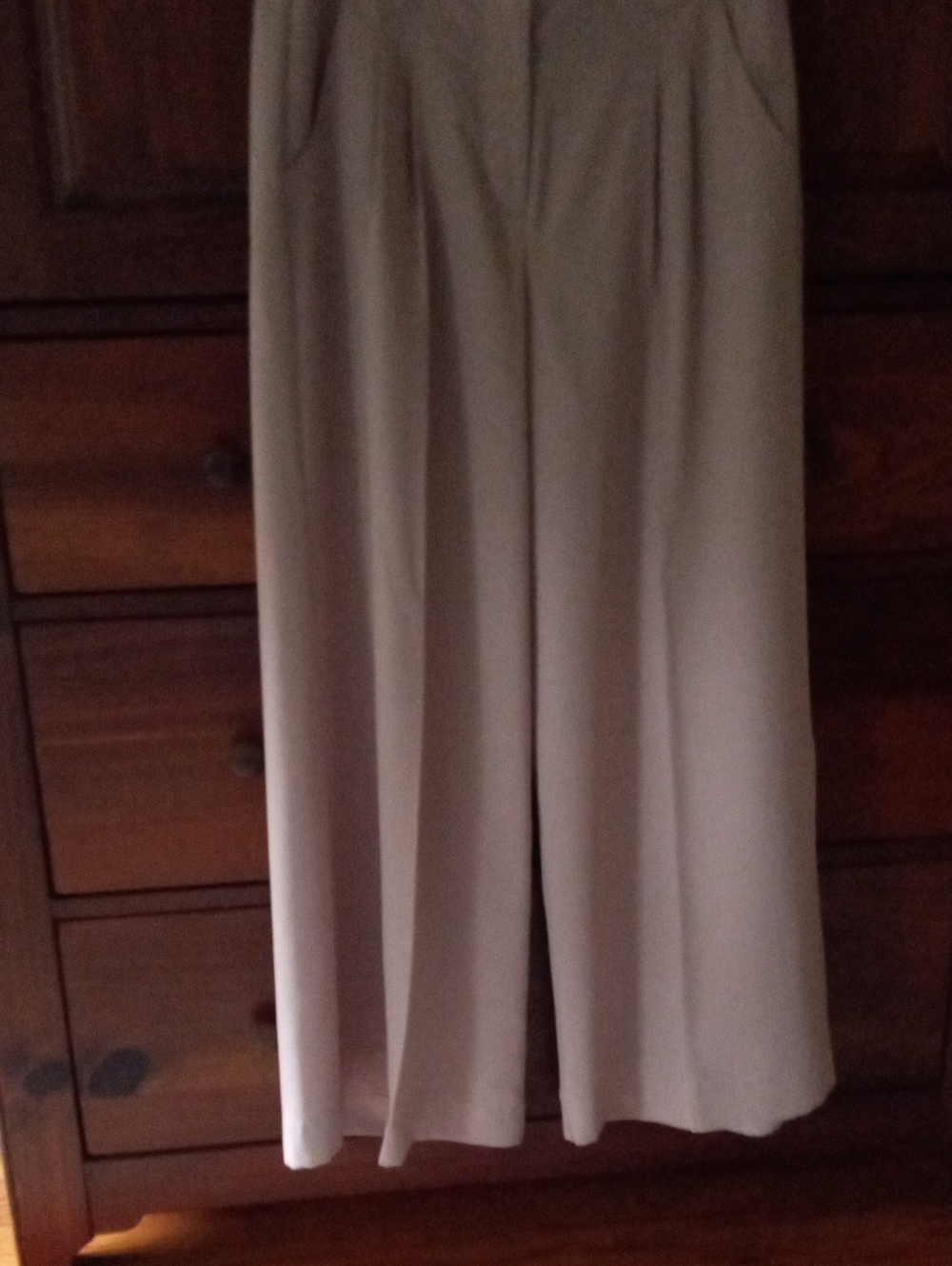 Jennifer Lopez Wide-Leg Women's Pants in Light Beige - Elegant Everyday Trousers